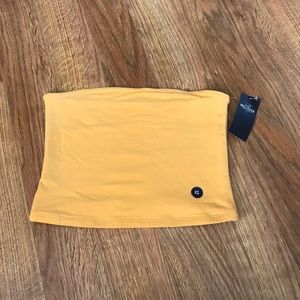 Hollister yellow tube top